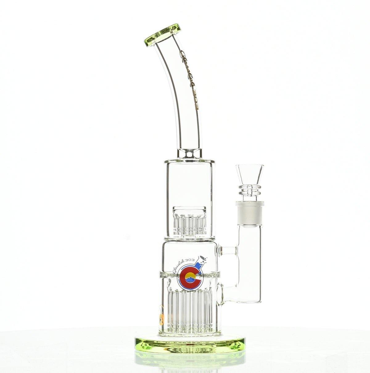 GLASSLAB 303 GLBCTR CLEAR GREEN ACCENTS - Smoke Spot Smoke Shop