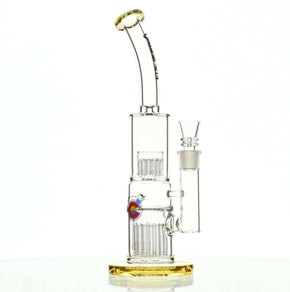 Premium Glass Lab 303 GLBCTR Gold Accents rig at Smoke Spot