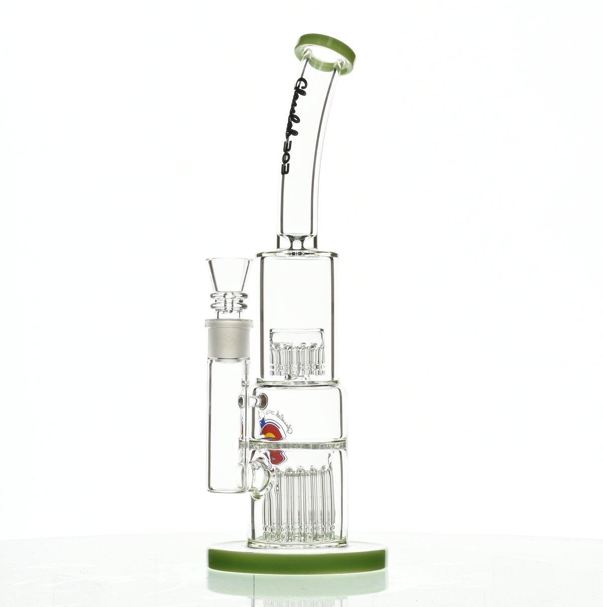 GLASSLAB 303 GLBCTR MILKY GREEN ACCENTS - Smoke Spot Smoke Shop