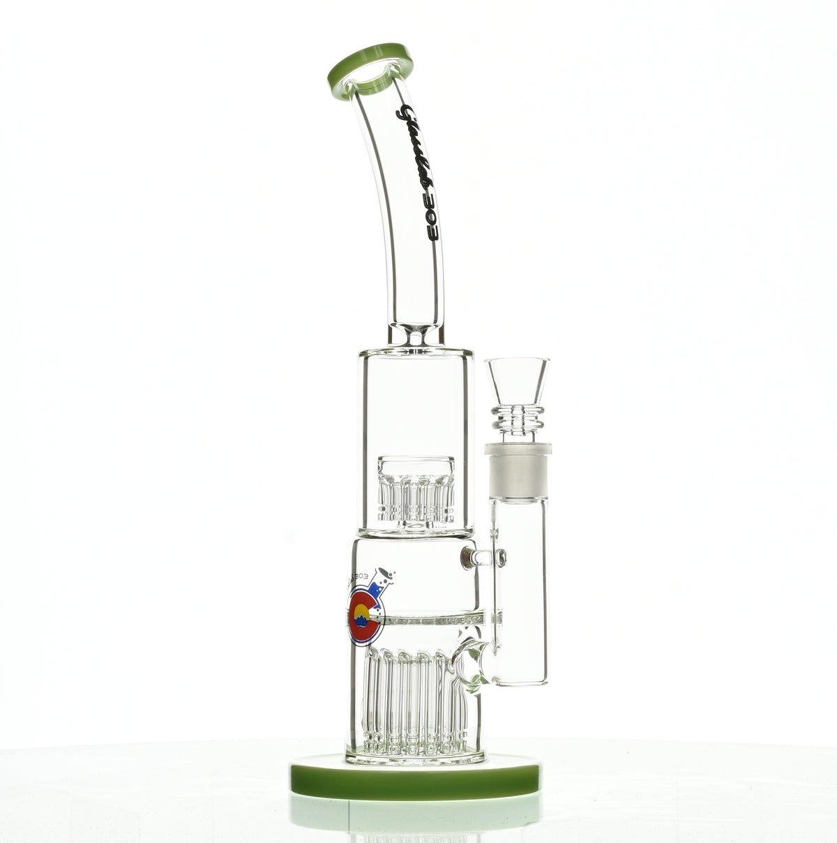 GLASSLAB 303 GLBCTR MILKY GREEN ACCENTS - Smoke Spot Smoke Shop