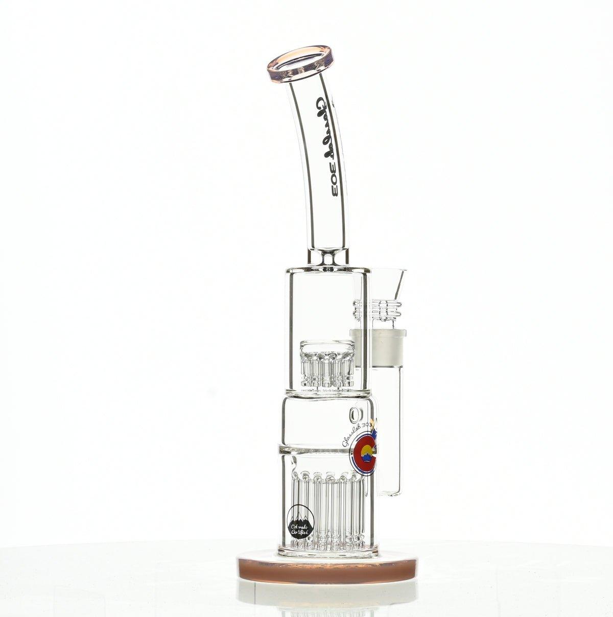 Premium Glasslab 303 Waterpipe Rig Pink Accents - Smoke Spot