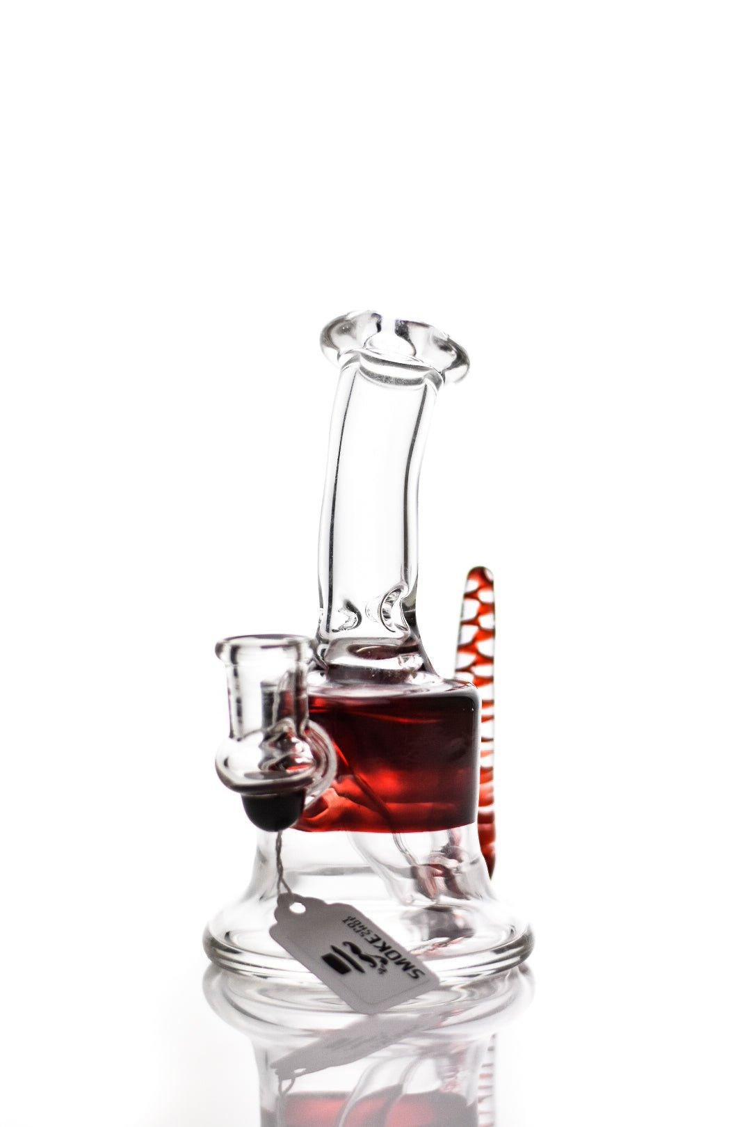 Close-up of Handmade Rig-Rc-wpem21 glass rig details - Smoke Spot Glass