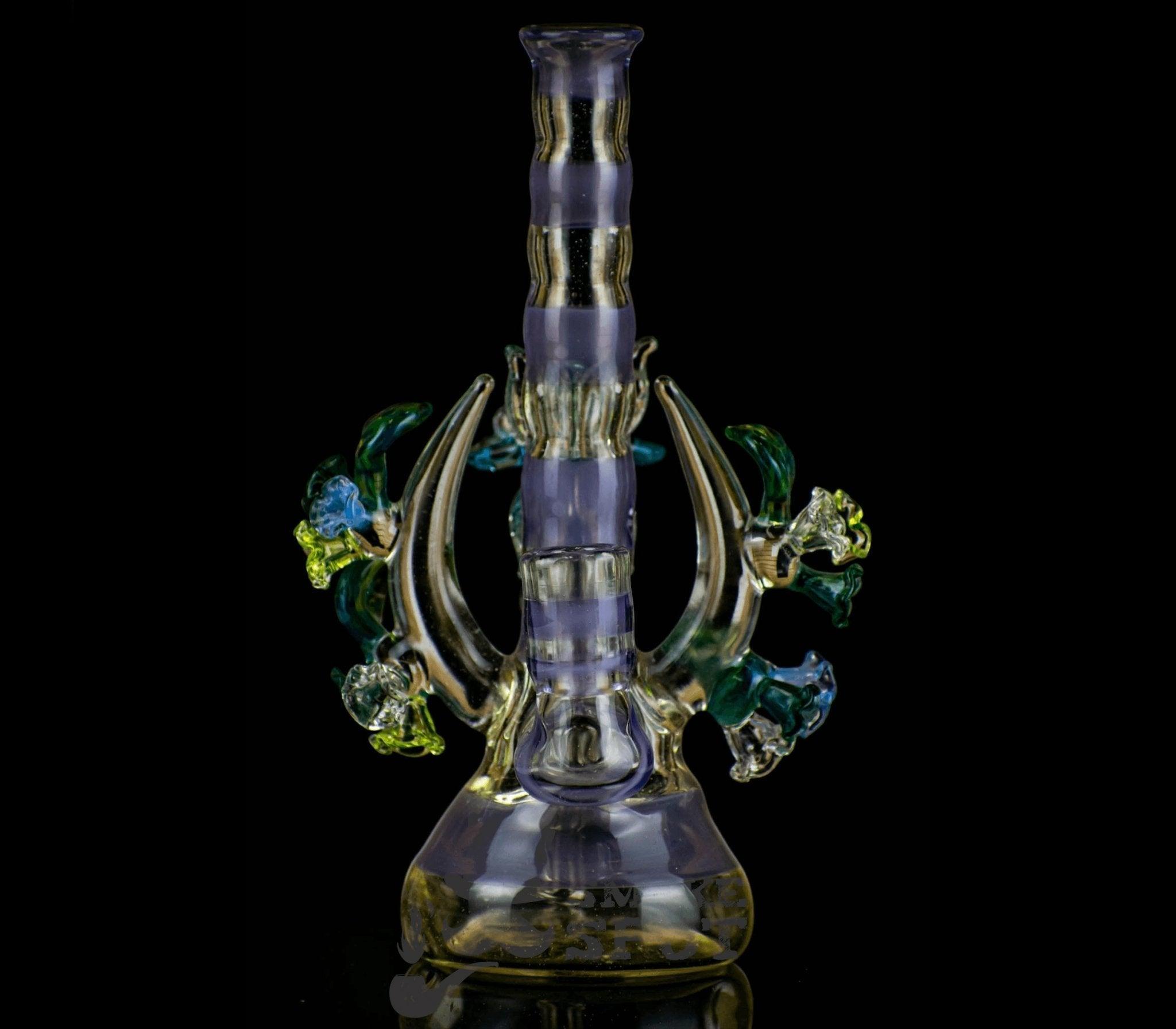 Hd purple with lady butterfly Heather's work - Smoke Spot Smoke Shop