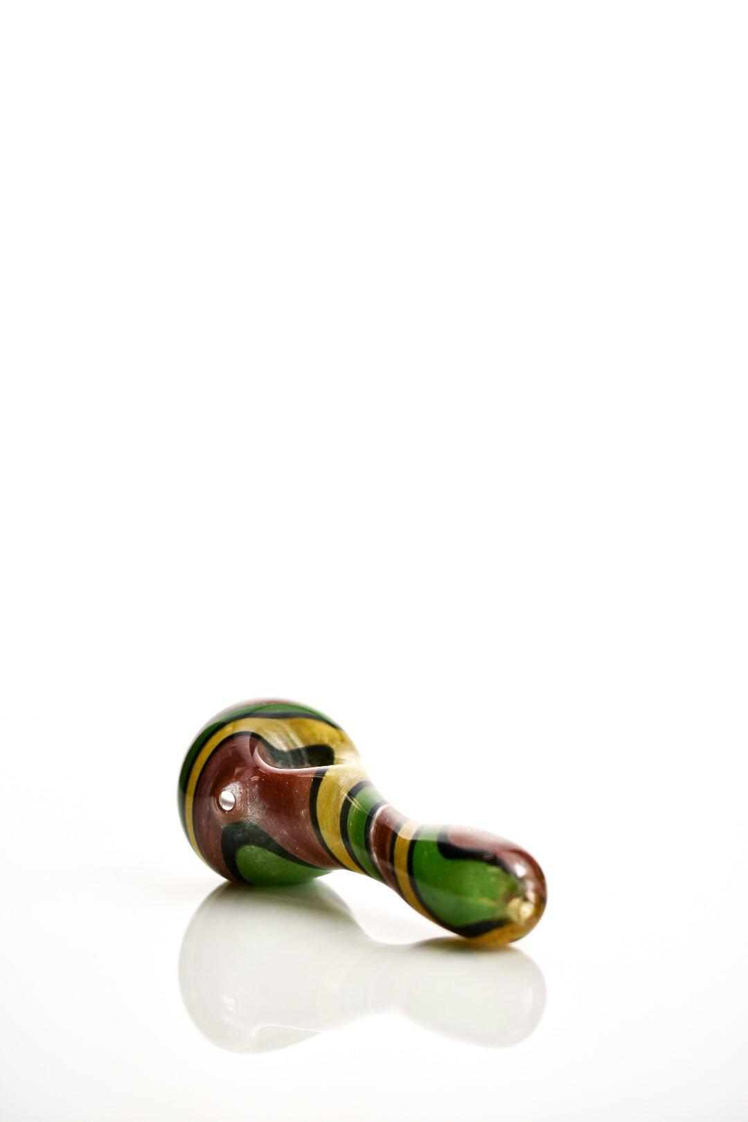 Hoffman glass twist red yellow green - Smoke Spot Smoke Shop