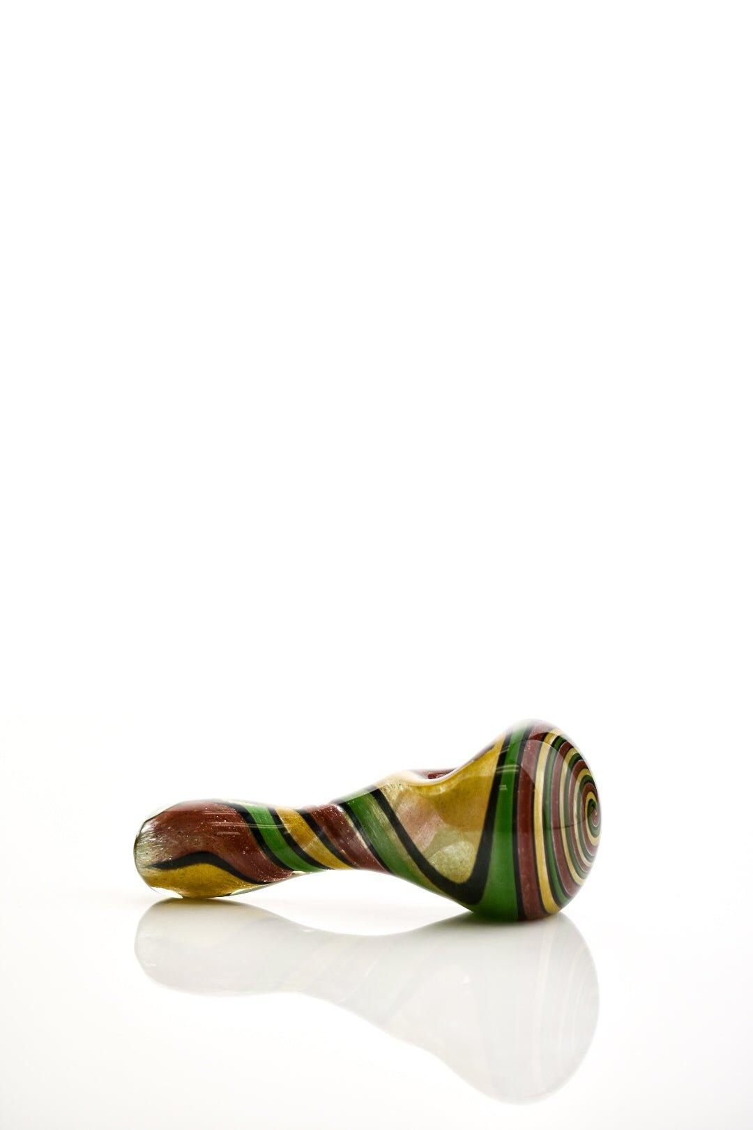 Hoffman glass twist red yellow green - Smoke Spot Smoke Shop