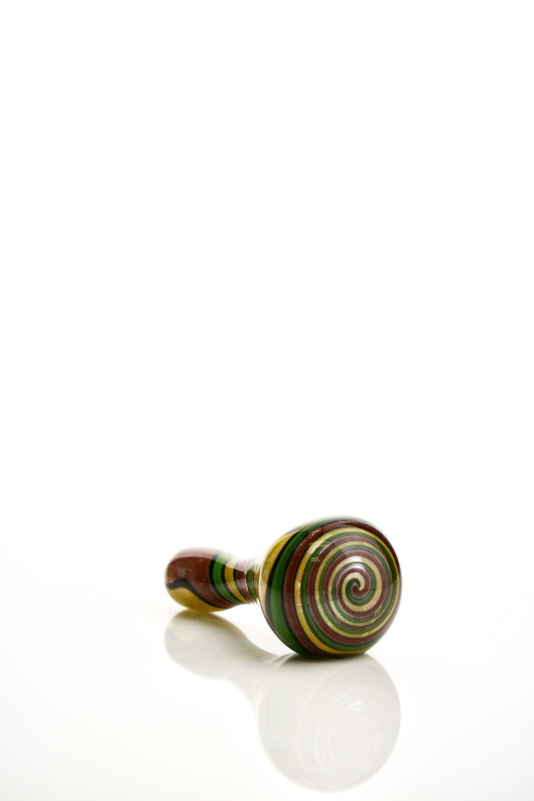 Hoffman glass twist red yellow green - Smoke Spot Smoke Shop