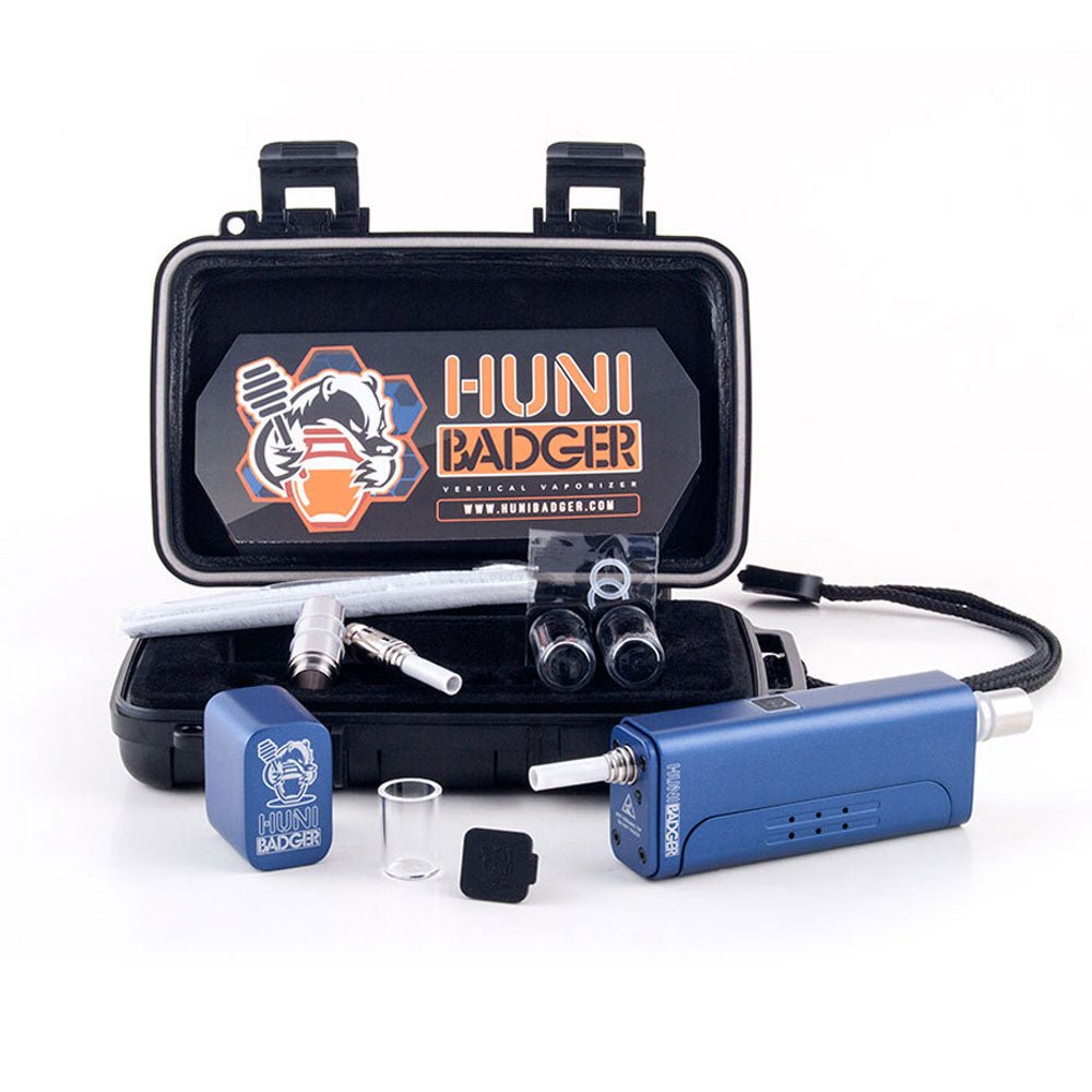 Huni Badger Kit portable dab rig Royal Blue - Smoke Spot Smoke Shop