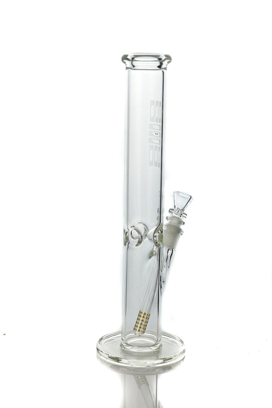 ILL Glass Straight 50 - Large 15" Honey colored Downstemp - Smoke Spot Smoke Shop