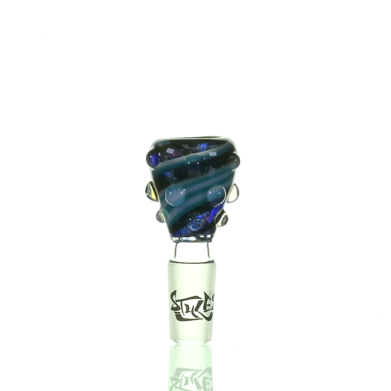 INFERNO GLASS WORKED 14MM BOWL PIECE 107 - SSSS