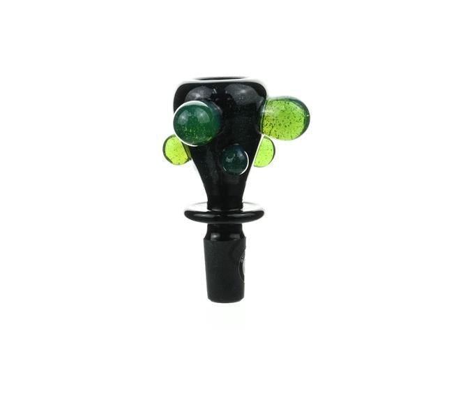 Joe Madigan Colored Bowl Blue Dichro Jade Dots - Smoke Spot Smoke Shop