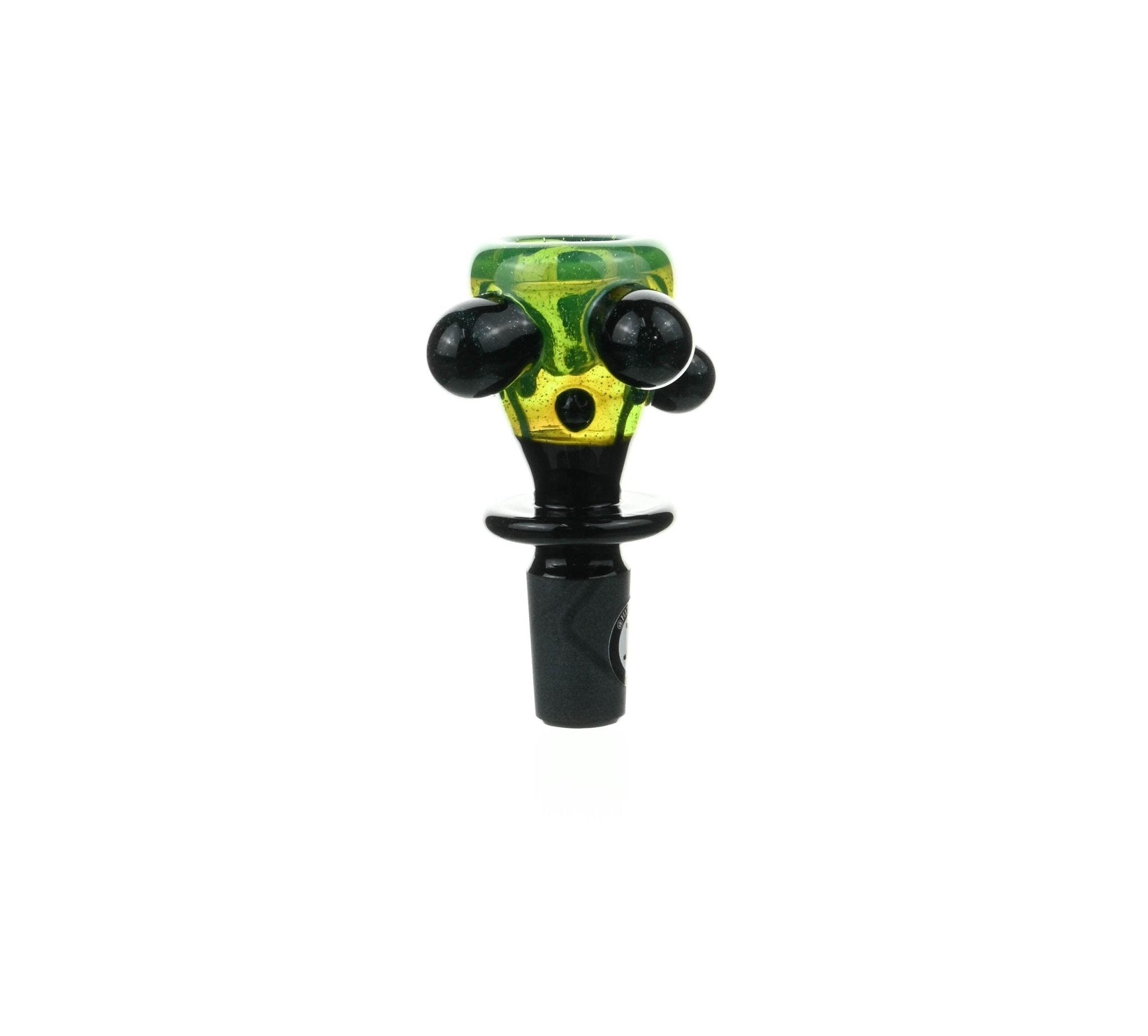 Joe Madigan Colored Bowl Jade Blue Dichro Dots - Smoke Spot Smoke Shop