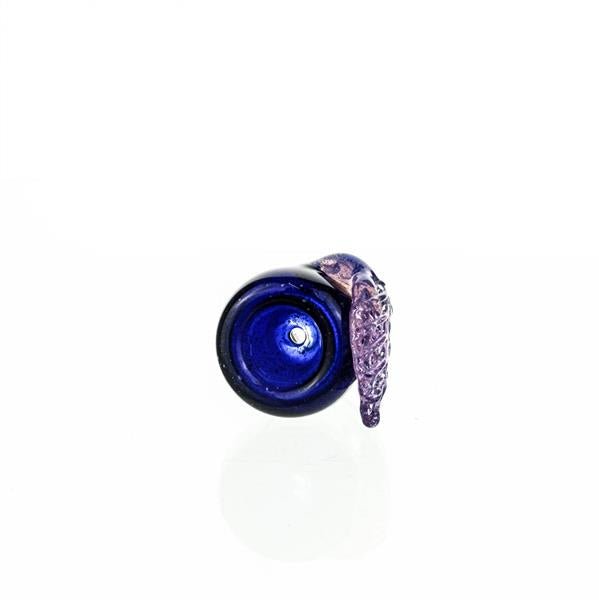 Joe Madigan Dark Blue bowl Lollipop leaf - Smoke Spot Smoke Shop