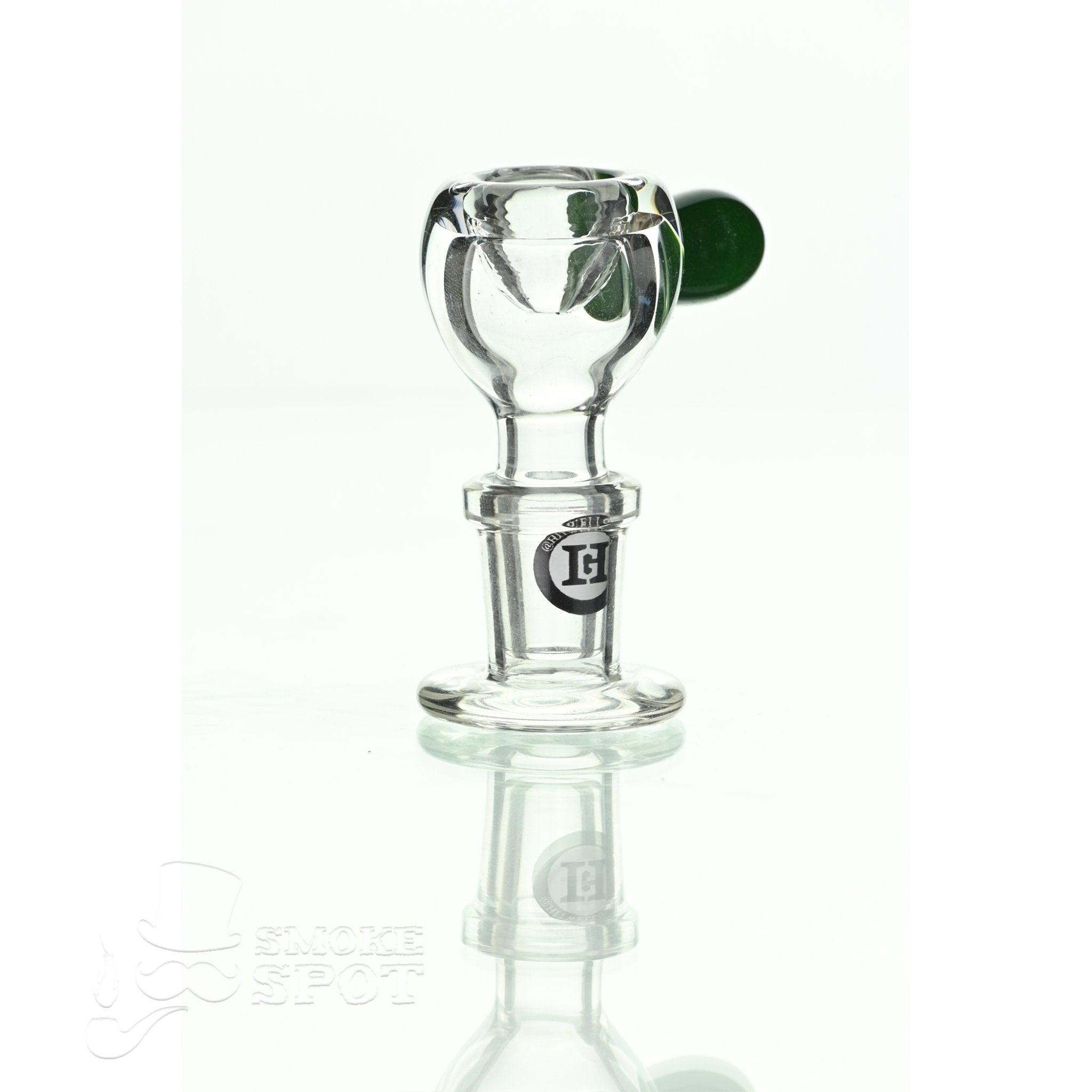 Joe Madigan dry herb slide 14 mm green handle with ergonomic grip