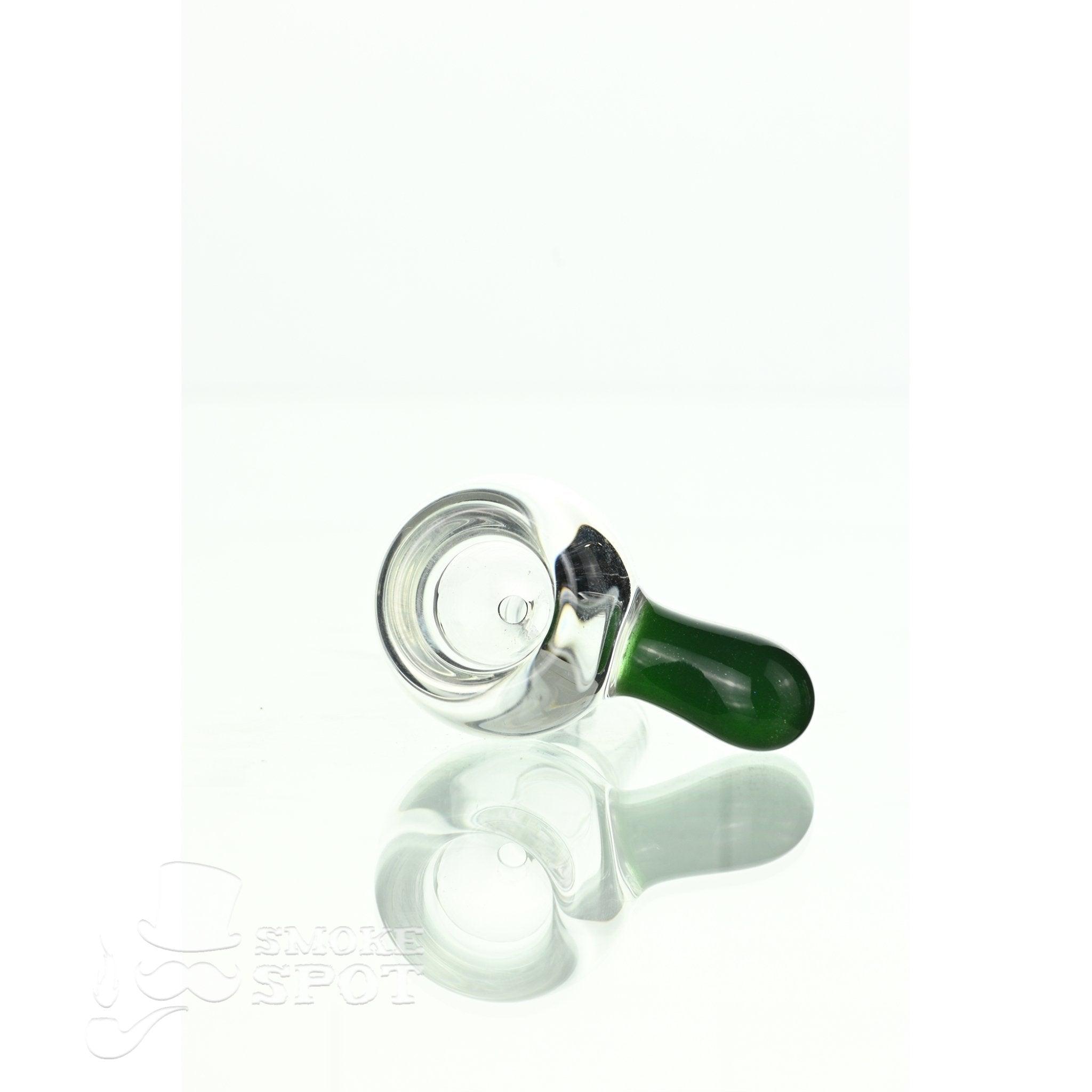 Joe Madigan dry herb slide 14 mm green handle premium glass accessory