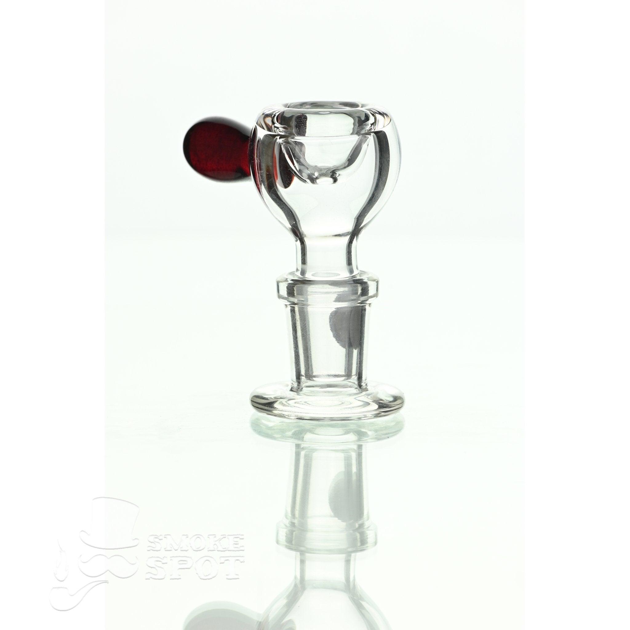 Side view of Joe Madigan dry herb slide 14 mm with red handle