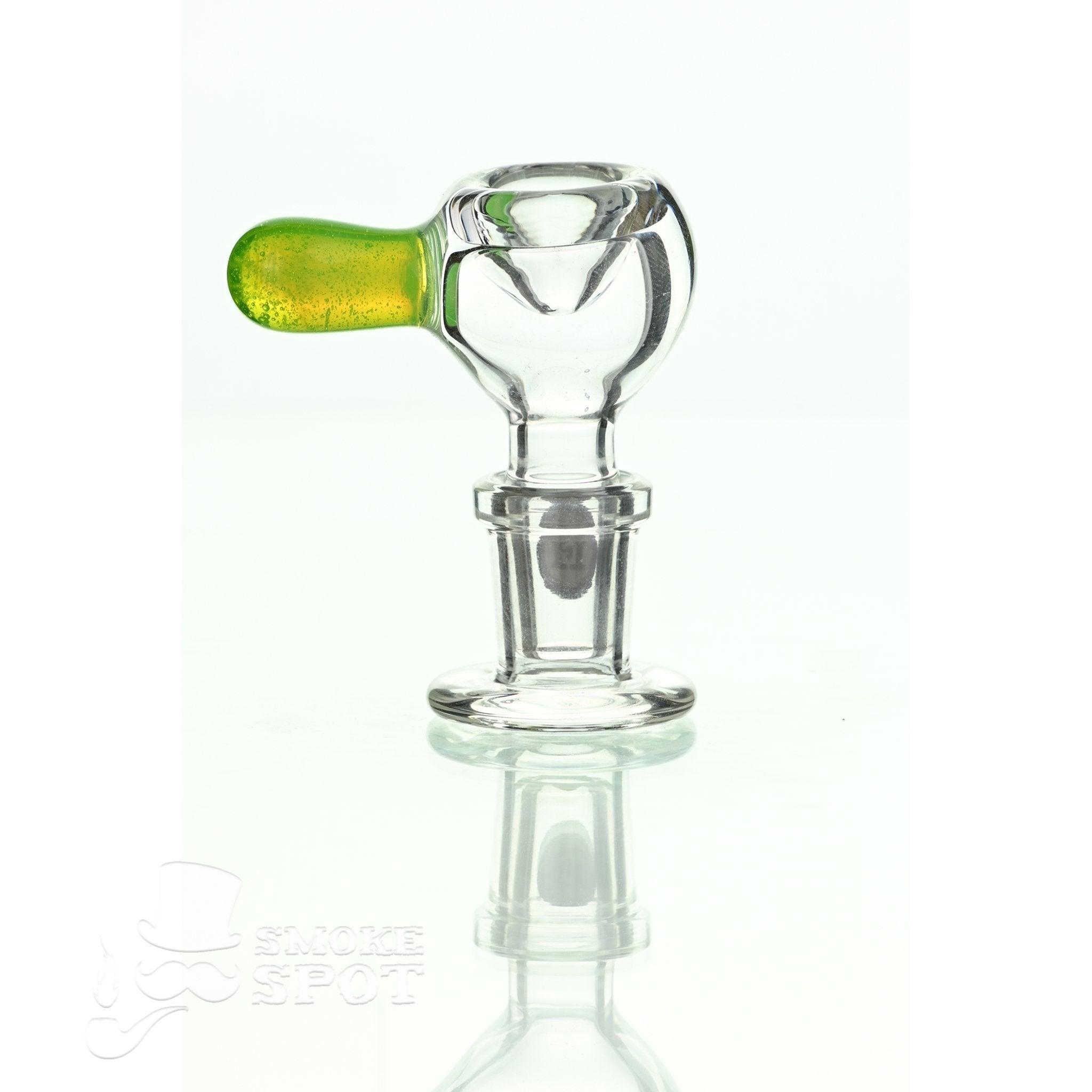 Joe Madigan dry herb slide 14 mm slime green handle glass accessory