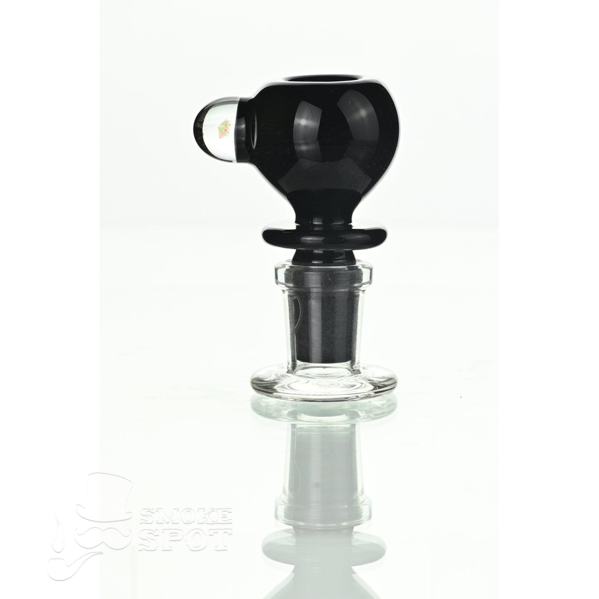 Joe Madigan dry herb slide 14 mm with dicro black showing glass craftsmanship