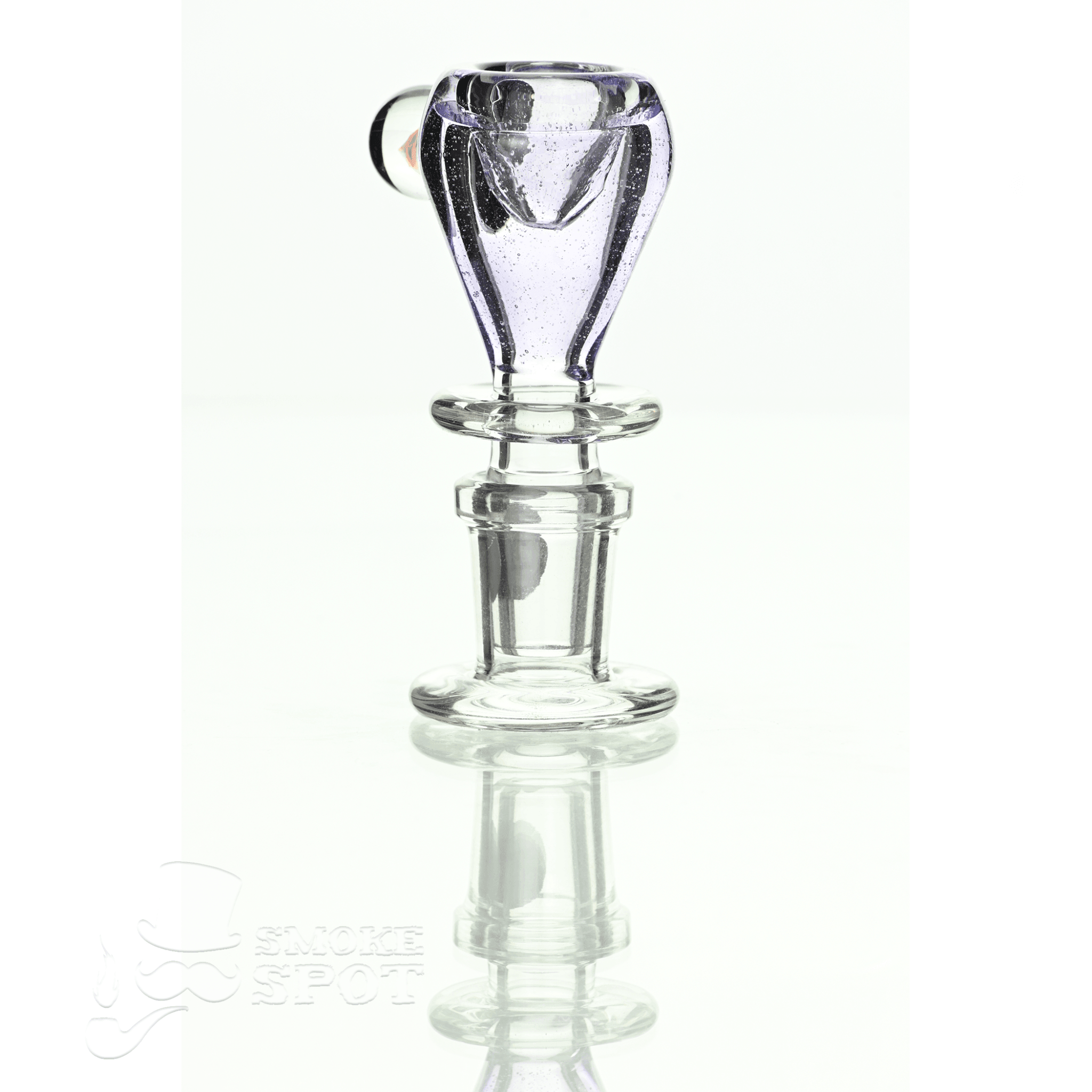 Joe Madigan dry herb slide 14 mm with dicro green fumed showing glass craftsmanship