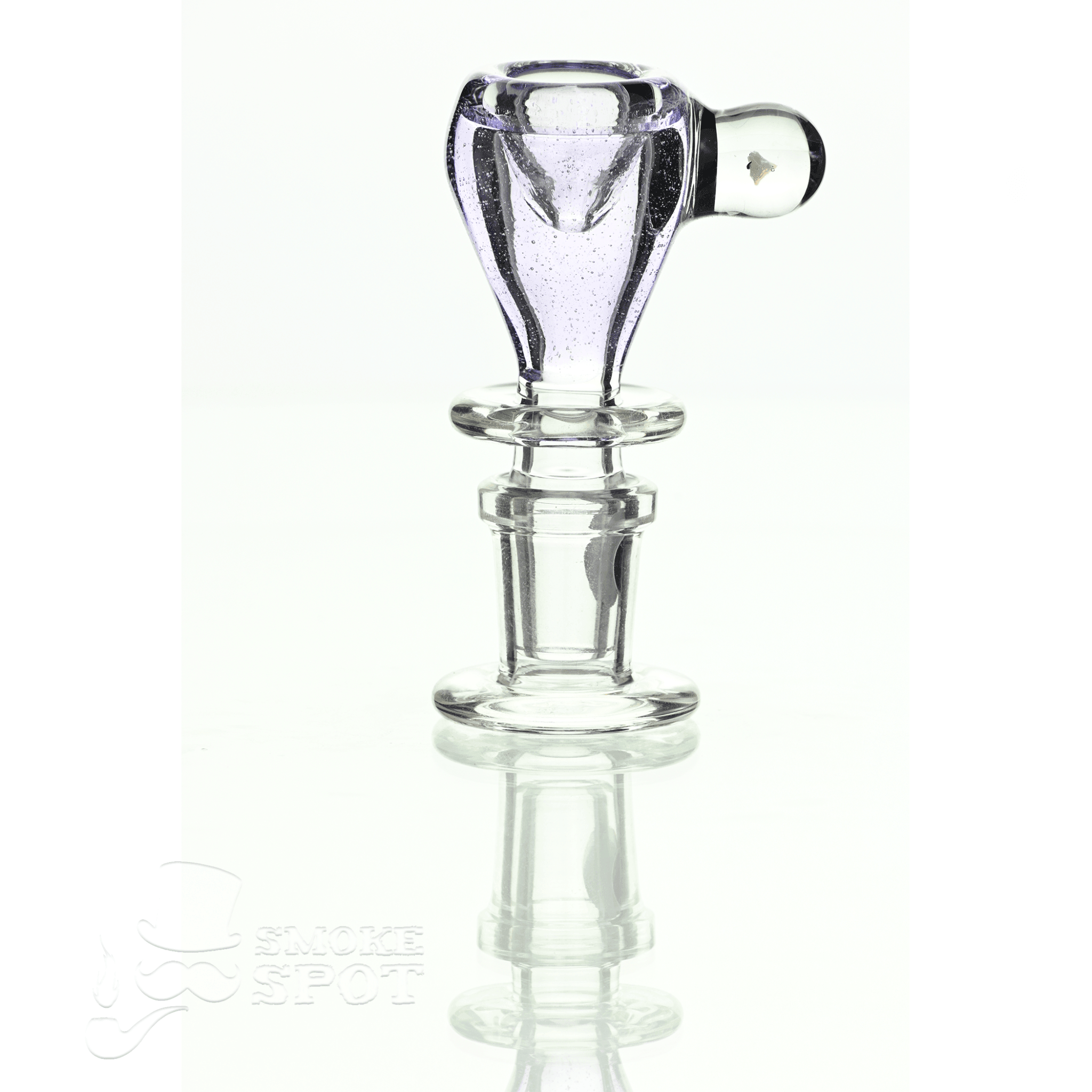 Joe Madigan dry herb slide 14 mm with dicro green fumed detailed glass art