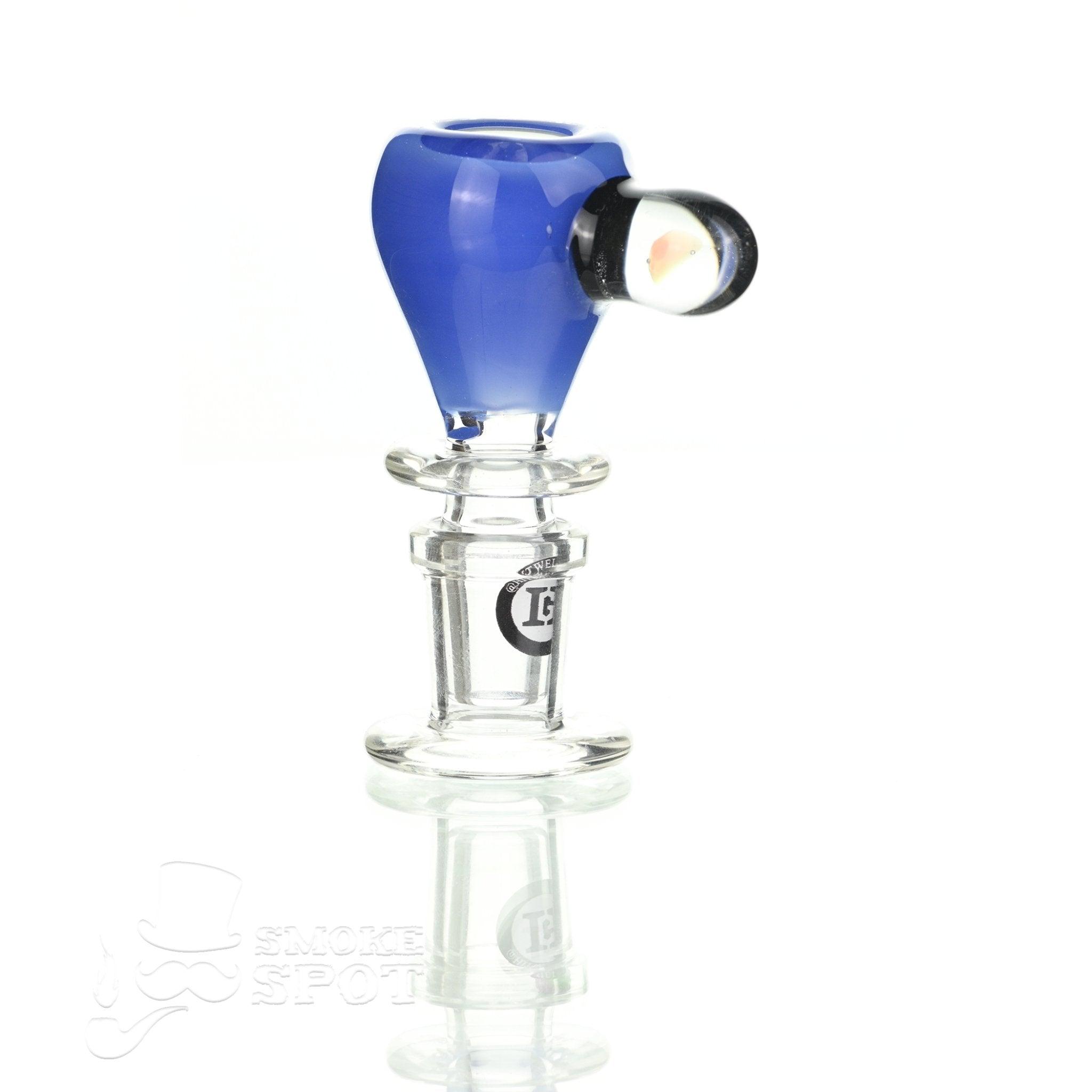 Joe Madigan dry herb slide 14 mm with dicro milky blue - Smoke Spot Smoke Shop
