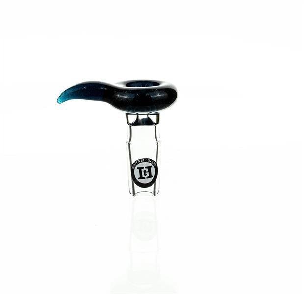 Joe Madigan mini Bowl with mini Hook Blue Dichro - Smoke Spot Smoke Shop