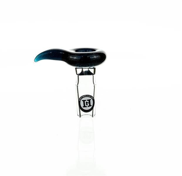 Joe Madigan mini Bowl with mini Hook Glitered black - Smoke Spot Smoke Shop