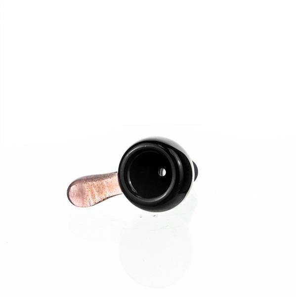 Joe Madigan round black bowl Pink handle - Smoke Spot Smoke Shop