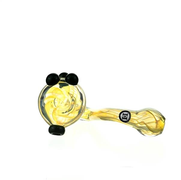 Joe Madigan Sherlock Green Dots Gold fumed - Smoke Spot Smoke Shop