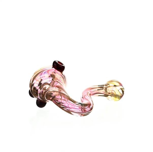 Joe Madigan Sherlock Red Dots glass handpipe artistic design - Smoke Spot Smoke Shop