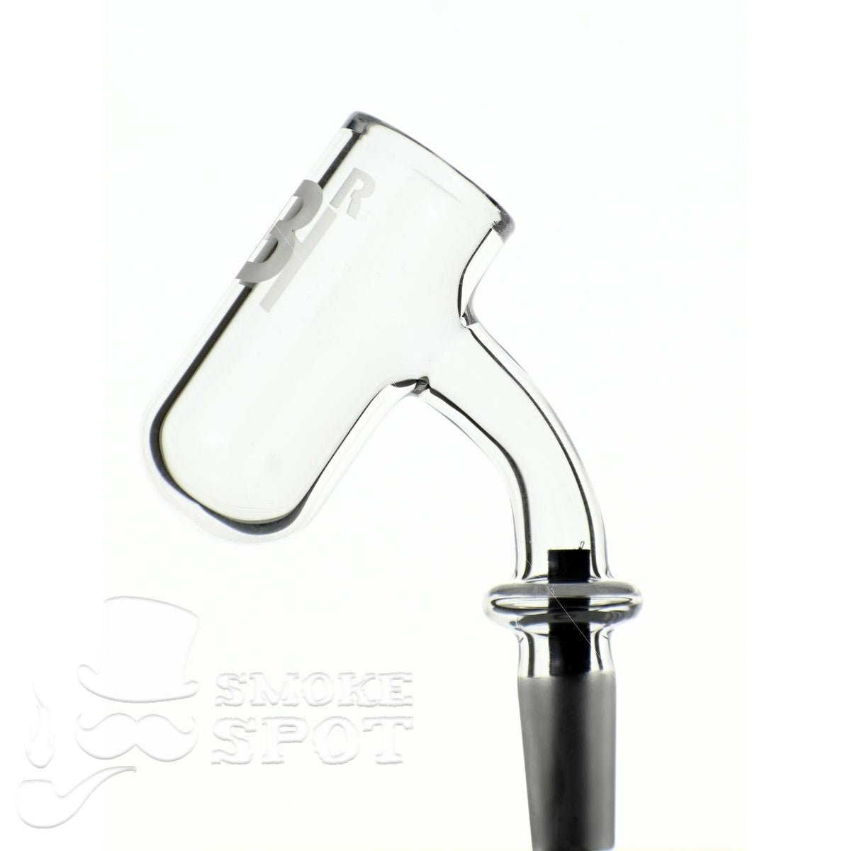 Close-up of Joel Halen 45 degree 10 mm quartz banger bucket bottom