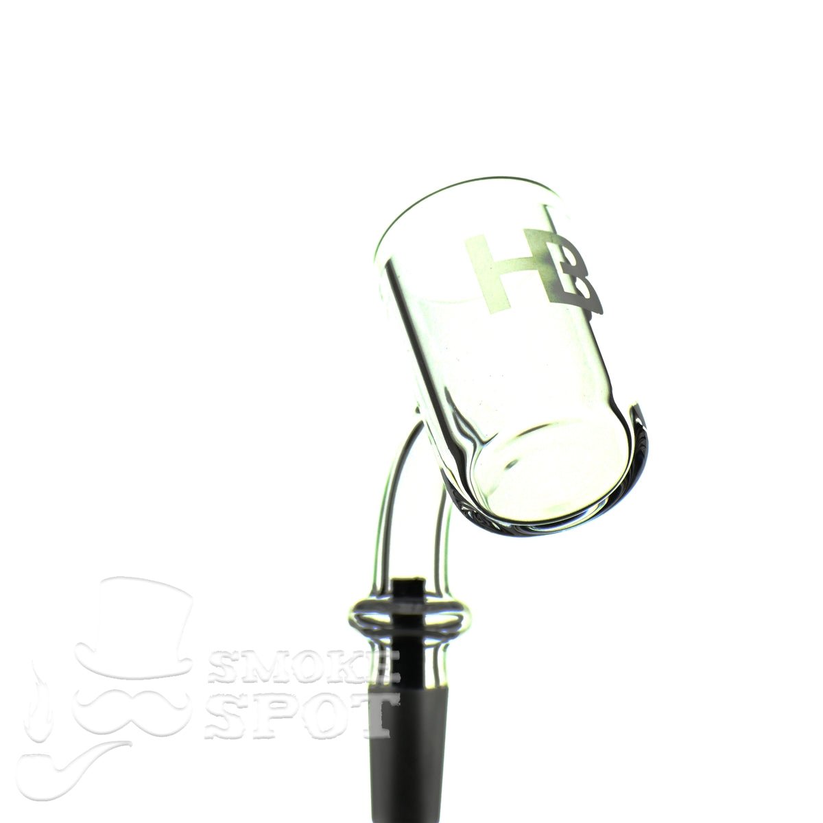 Joel Halen 45 degree 10 mm 25 mm quartz banger flat bottom close-up - Smoke Spot Smoke Shop