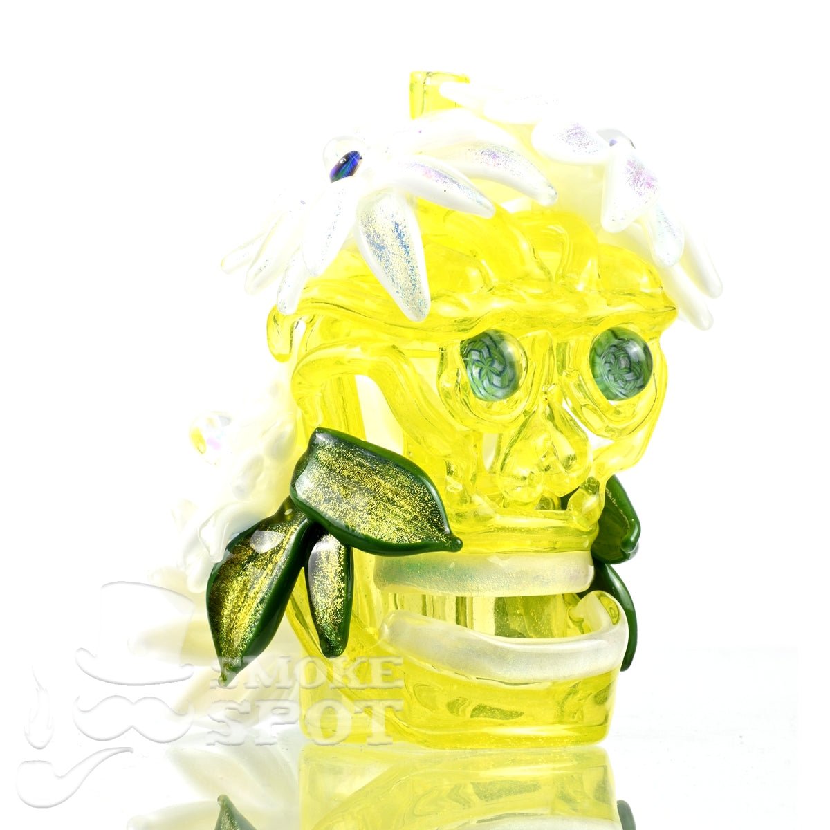 Little monster with opal flowers - Smoke Spot Smoke Shop