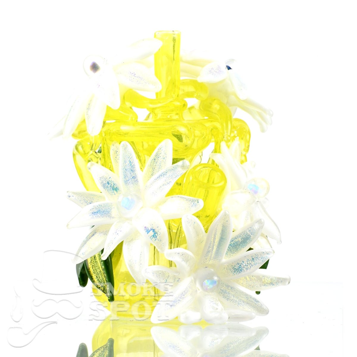 Little monster with opal flowers - Smoke Spot Smoke Shop