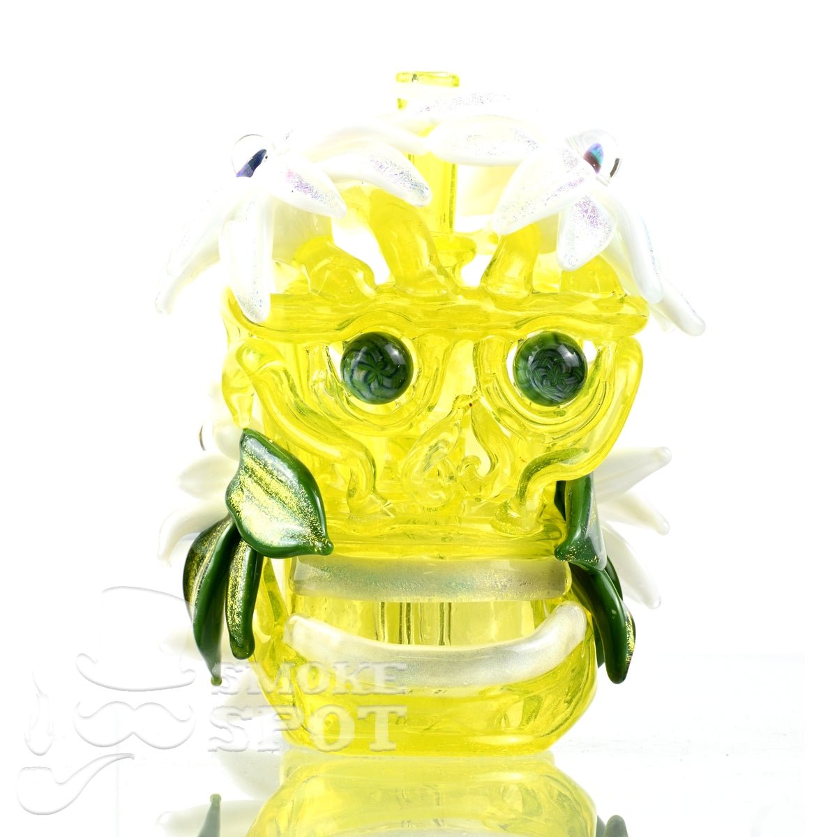 Little monster with opal flowers - Smoke Spot Smoke Shop