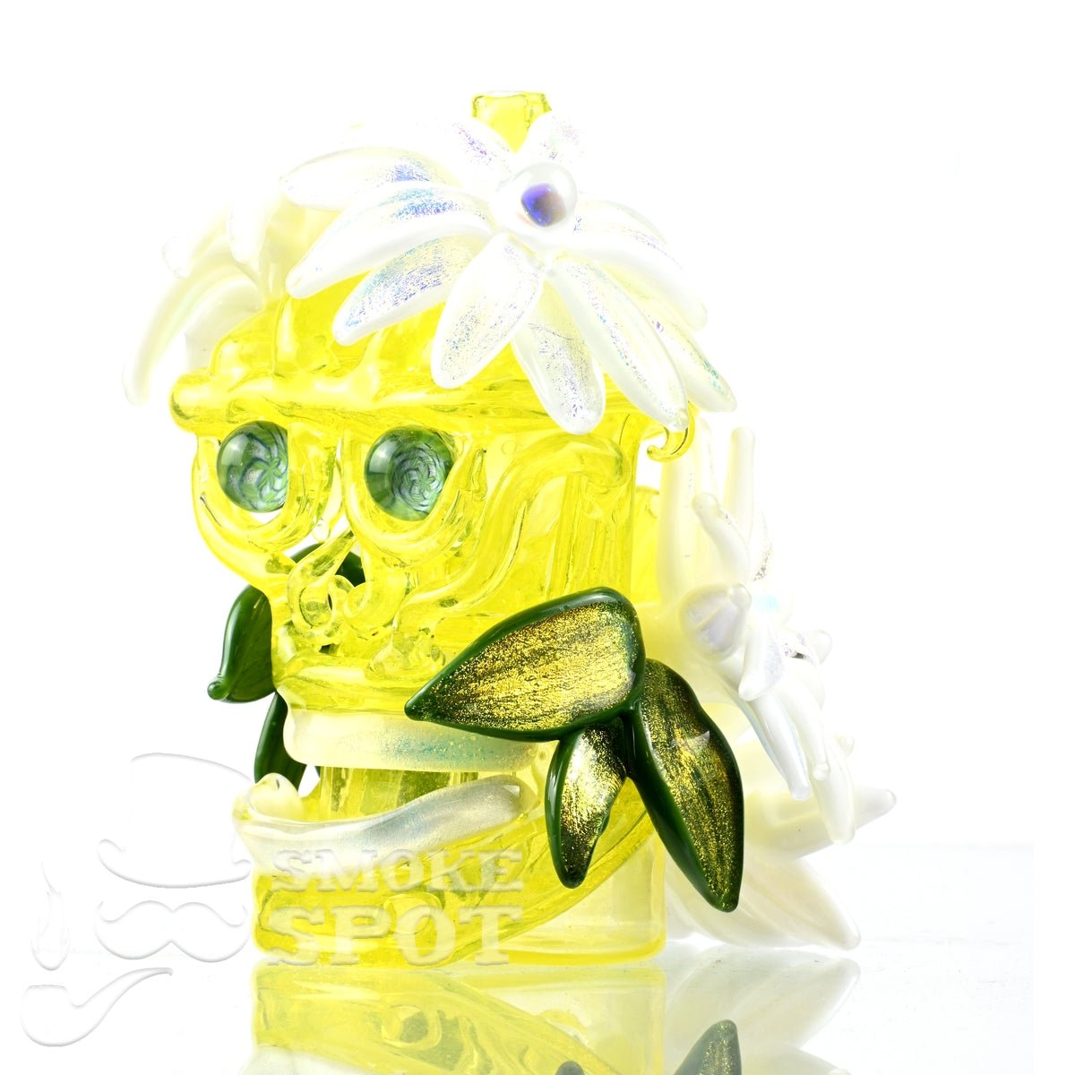 Little monster with opal flowers - Smoke Spot Smoke Shop