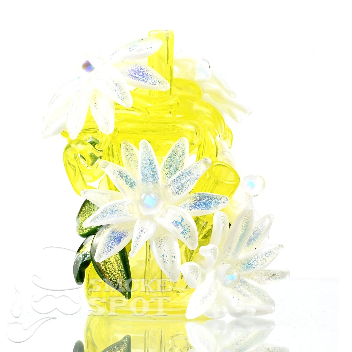 Little monster with opal flowers - Smoke Spot Smoke Shop