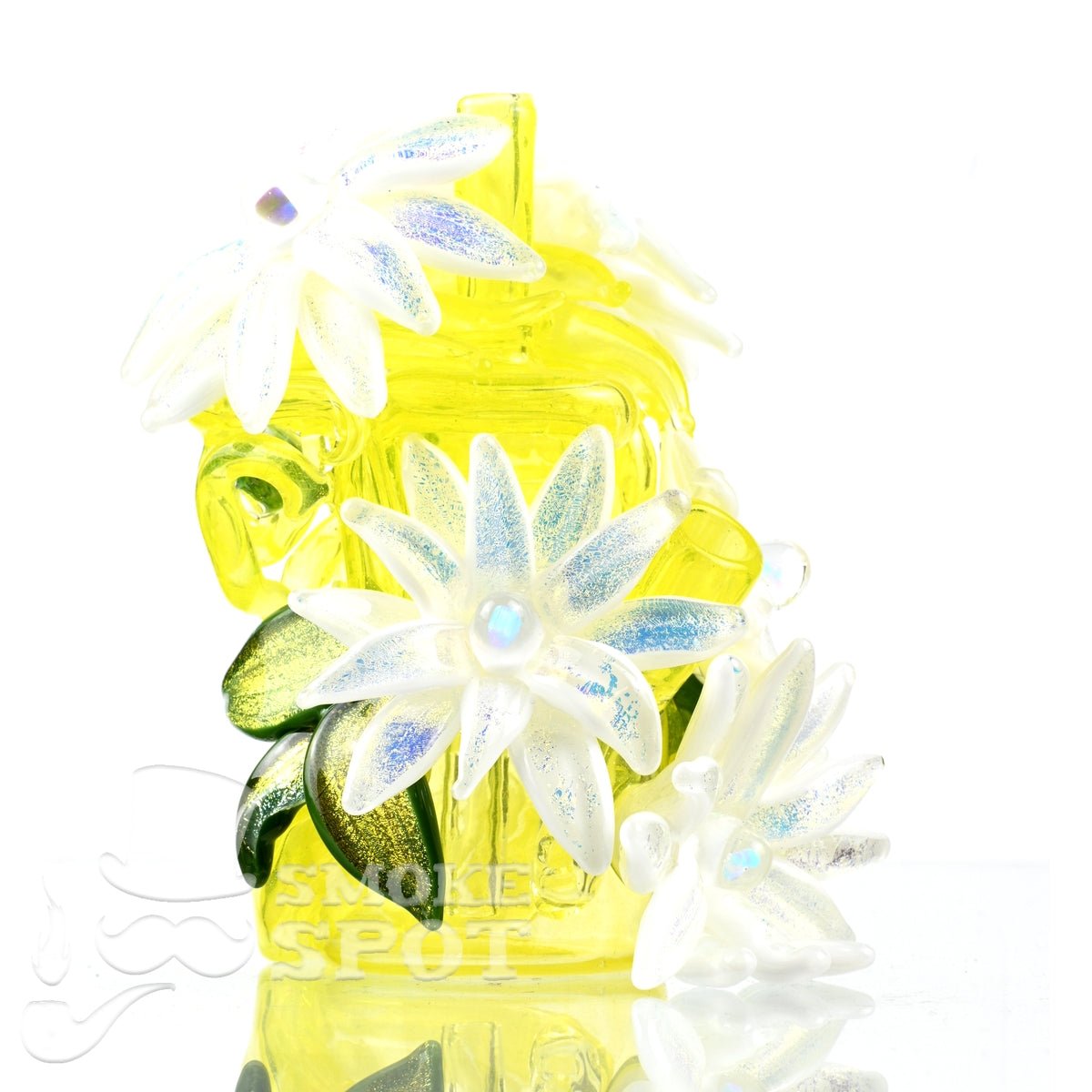 Little monster with opal flowers - Smoke Spot Smoke Shop