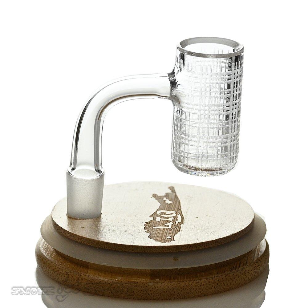 Long Island 14mm 90 degree Plaid Etched - Smoke Spot Smoke Shop