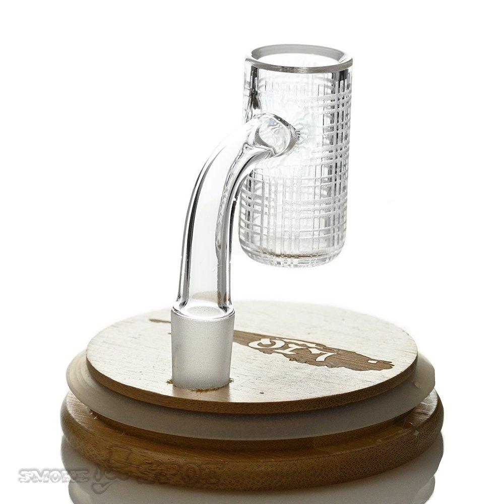 Long Island 14mm 90 degree Plaid Etched - Smoke Spot Smoke Shop