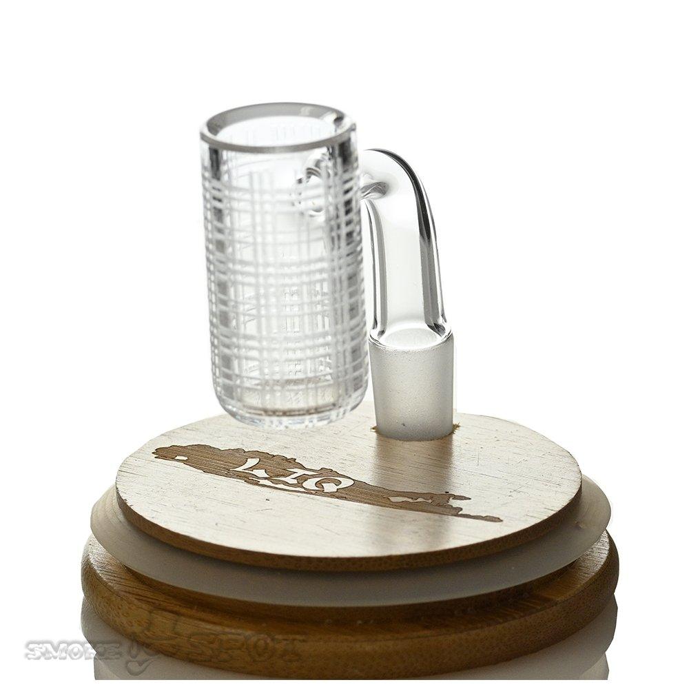 Long Island 14mm 90 degree Plaid Etched - Smoke Spot Smoke Shop