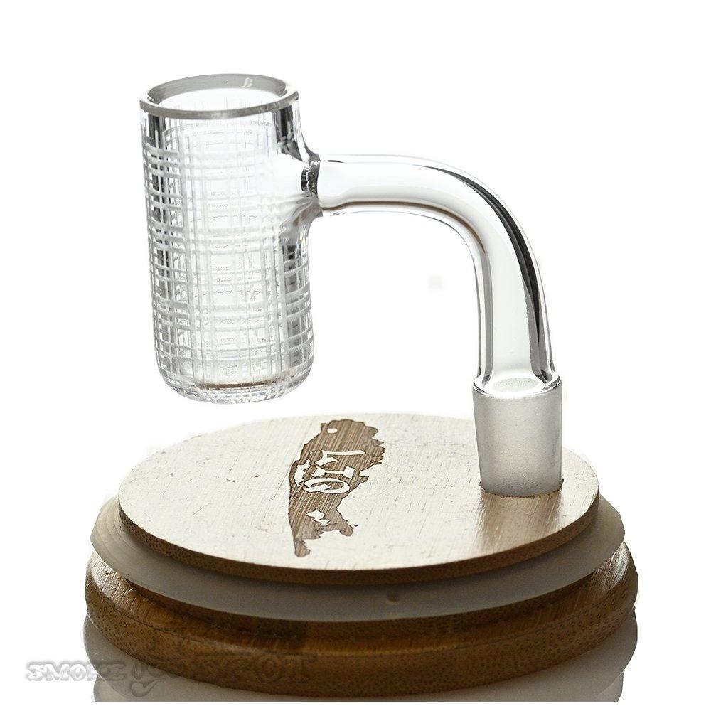 Long Island 14mm 90 degree Plaid Etched - Smoke Spot Smoke Shop