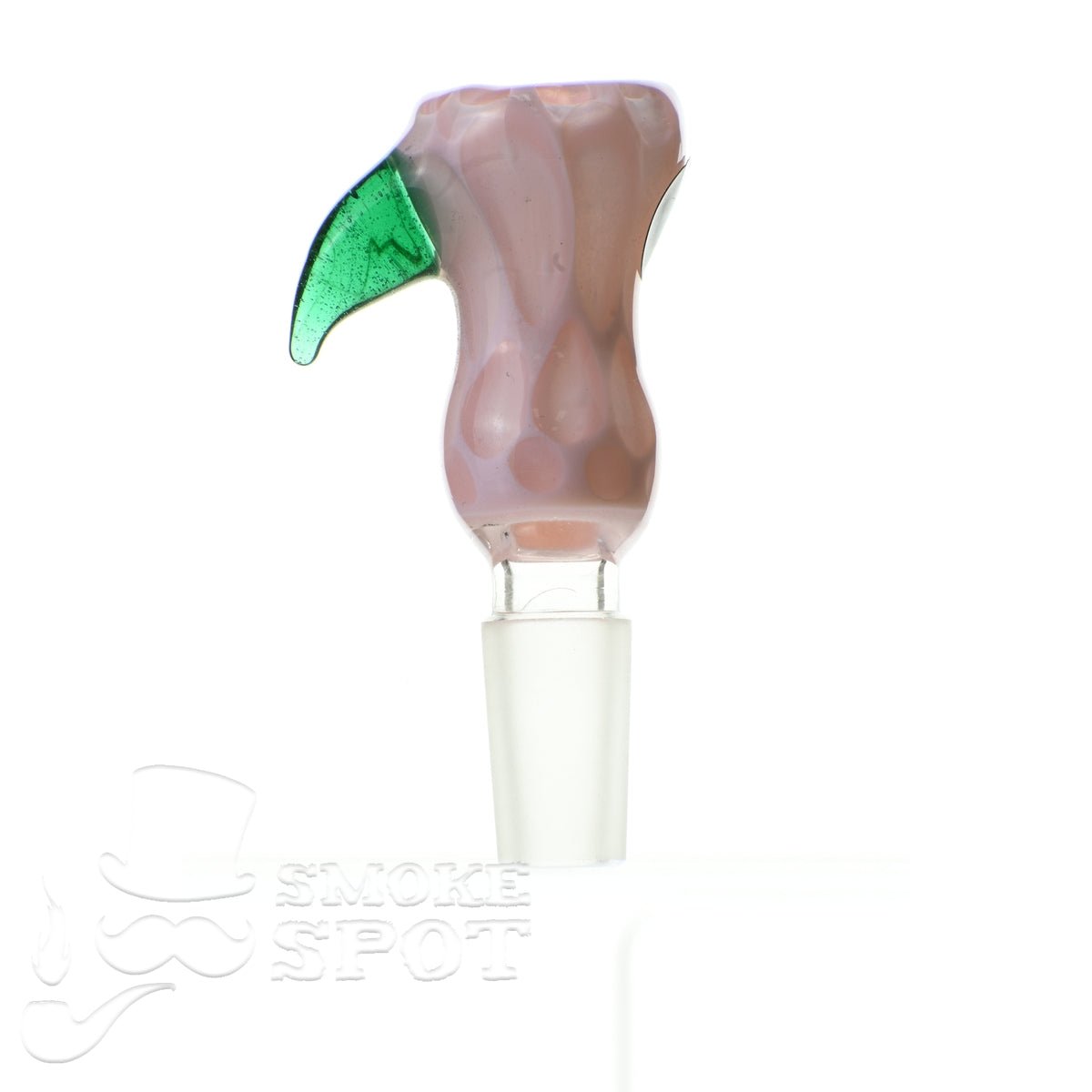 Mathematix double bubble honeycomb bowl w/dark green hook - Smoke Spot Smoke Shop