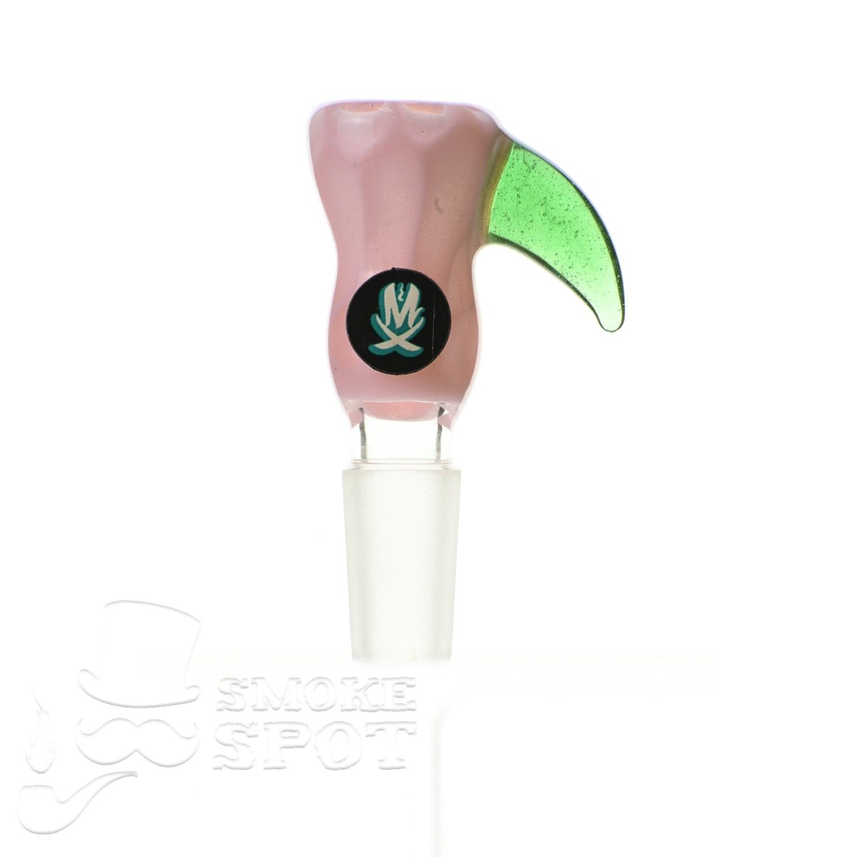 Mathematix double bubble honeycomb bowl w/light green hook - Smoke Spot Smoke Shop