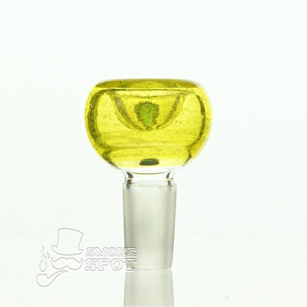 Close-up of Mathematix Full Color Bubble Bowl 1 glass accessory - Smoke Spot