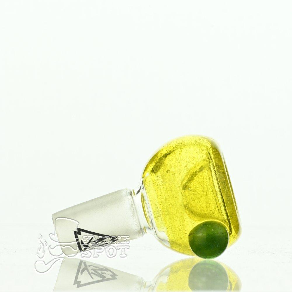 Mathematix Full Color Bubble Bowl 1 detailed view of 14mm glass bowl - Smoke Spot