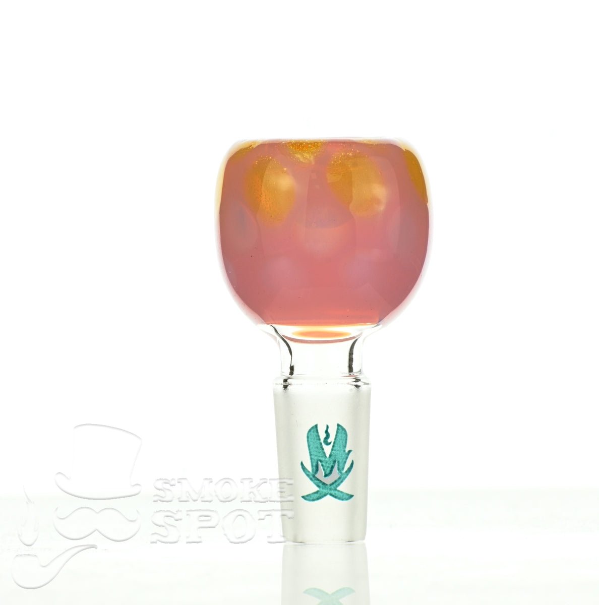 Mathematix pink with dots 14mm bowl 101 - Smoke Spot Smoke Shop