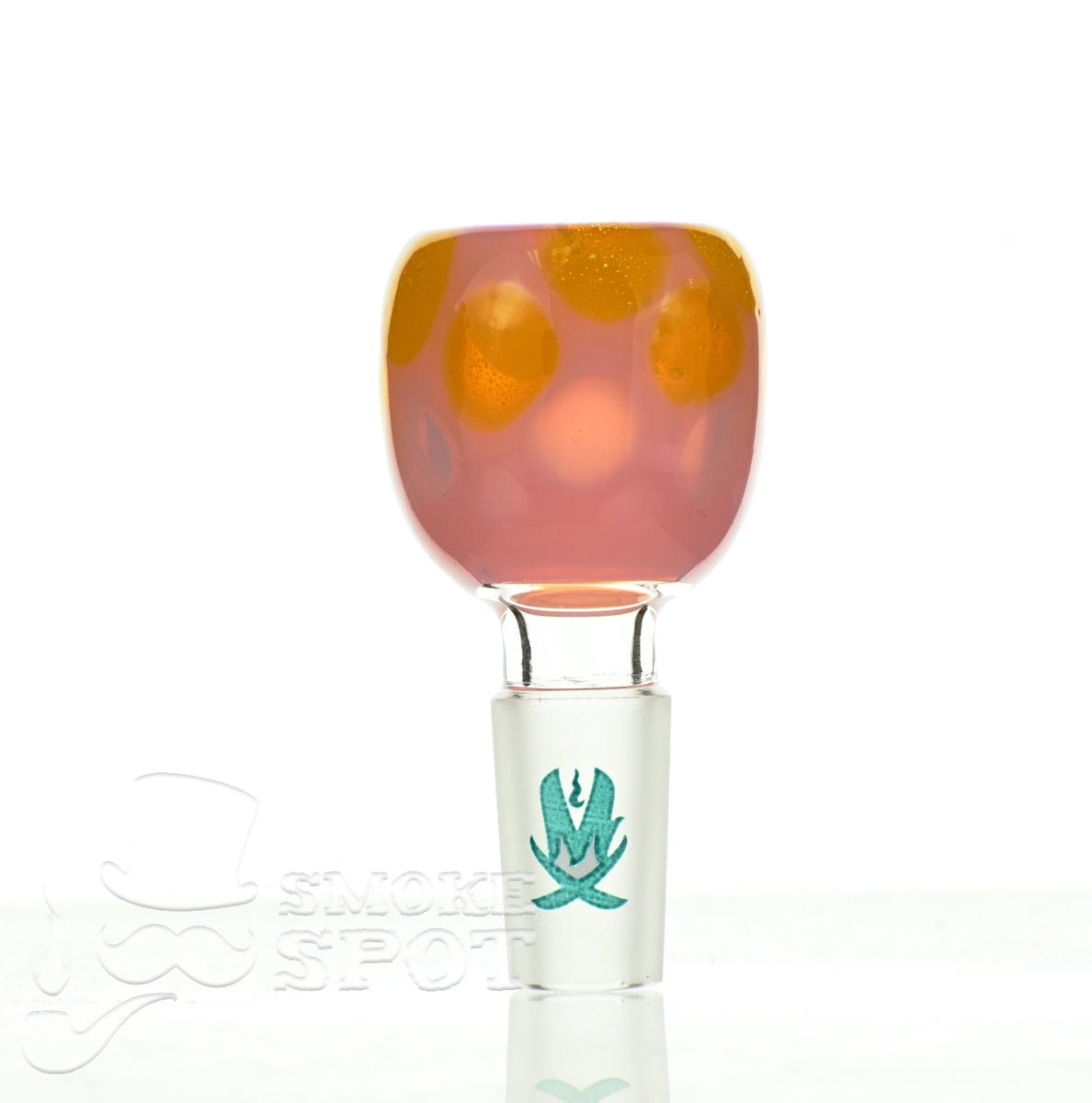 Mathematix pink with dots 14mm bowl 102 - Smoke Spot Smoke Shop