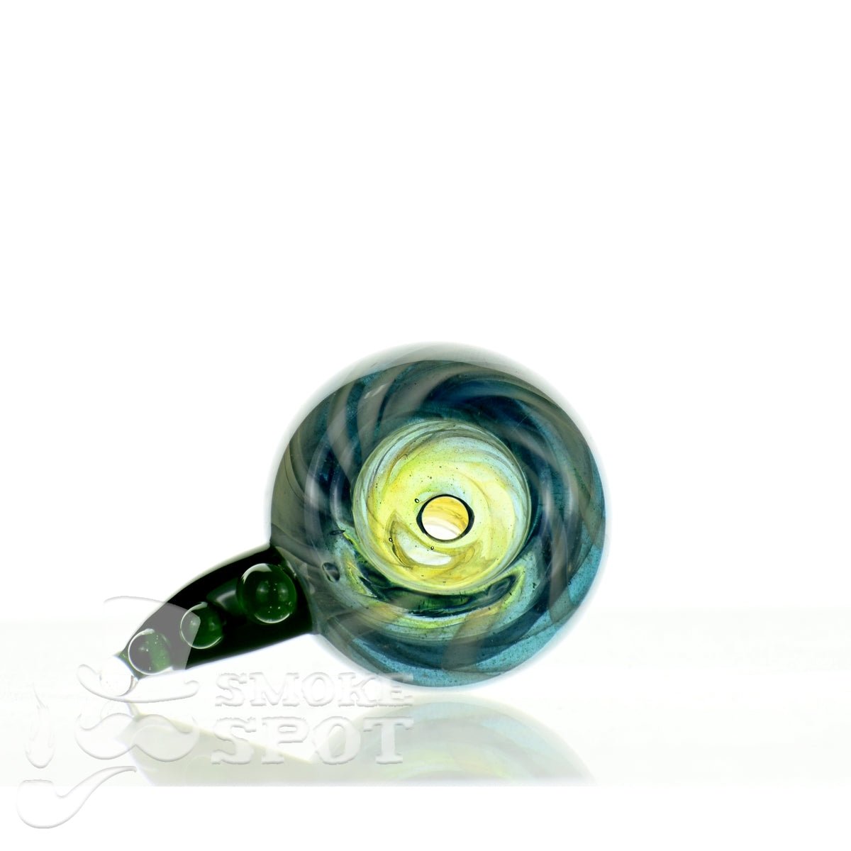 Close-up of Mathematix Reversal Bowl with Hook 102 glass accessory