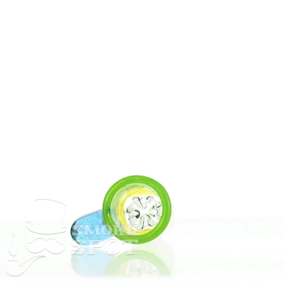 Close-up of Mathematix Tea Cup Colored Handle 14 mm Glass Bowl