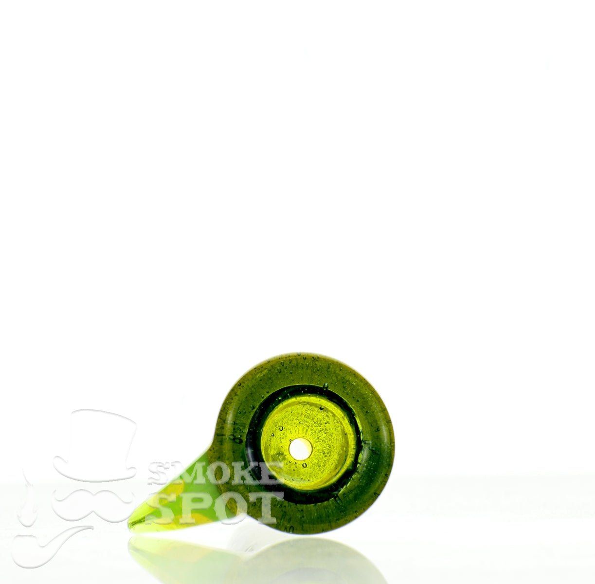 Close-up of Mathematix Tri Color Funnel 14 mm Bowl 105 glass bowl